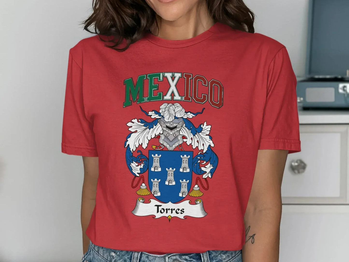 Mexico Torres Family Crest Graphic T-shirt product