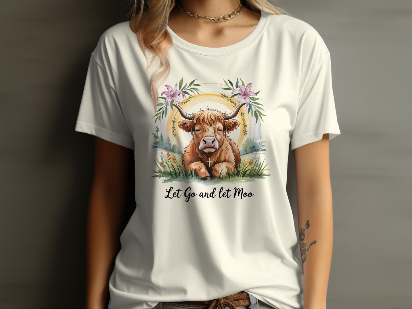 Let Go and Let Moo Graphic T-shirt product type