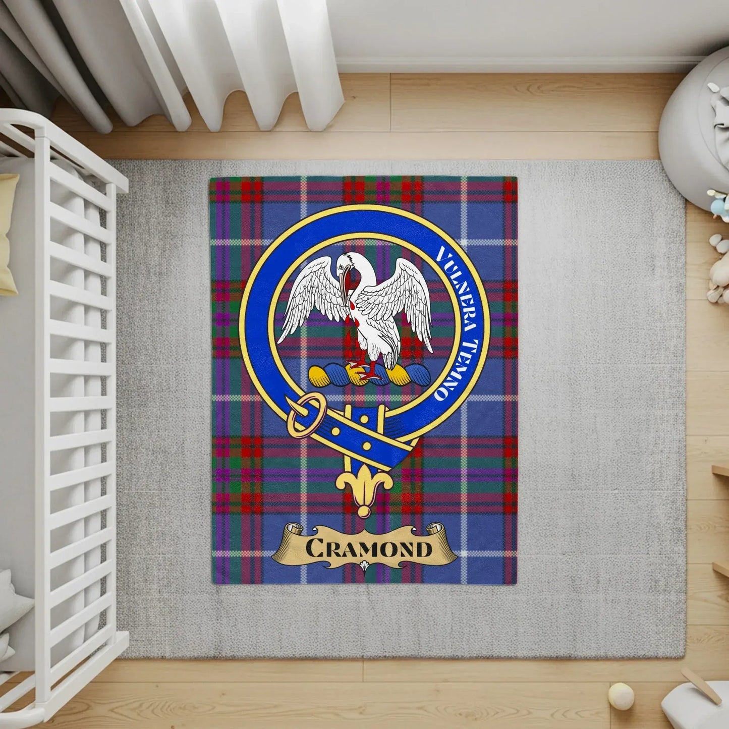Clan Cramond Tartan Pattern Rug Nursery Decor product