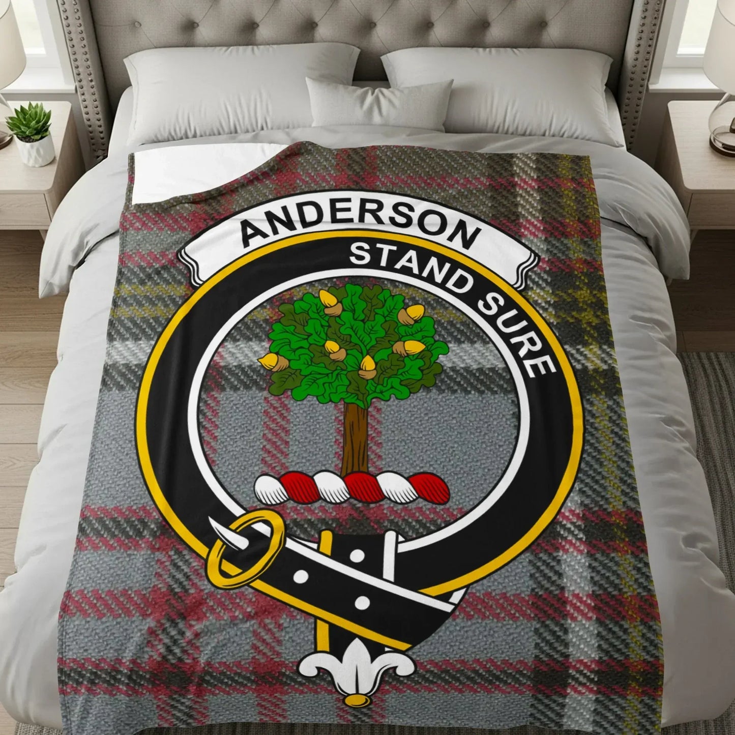 Anderson Stand Sure Plaid Blanket Cozy Product
