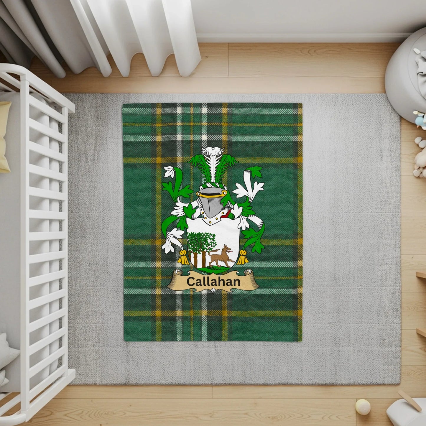 Green Personalized Callahan Family Crest Tartan product type