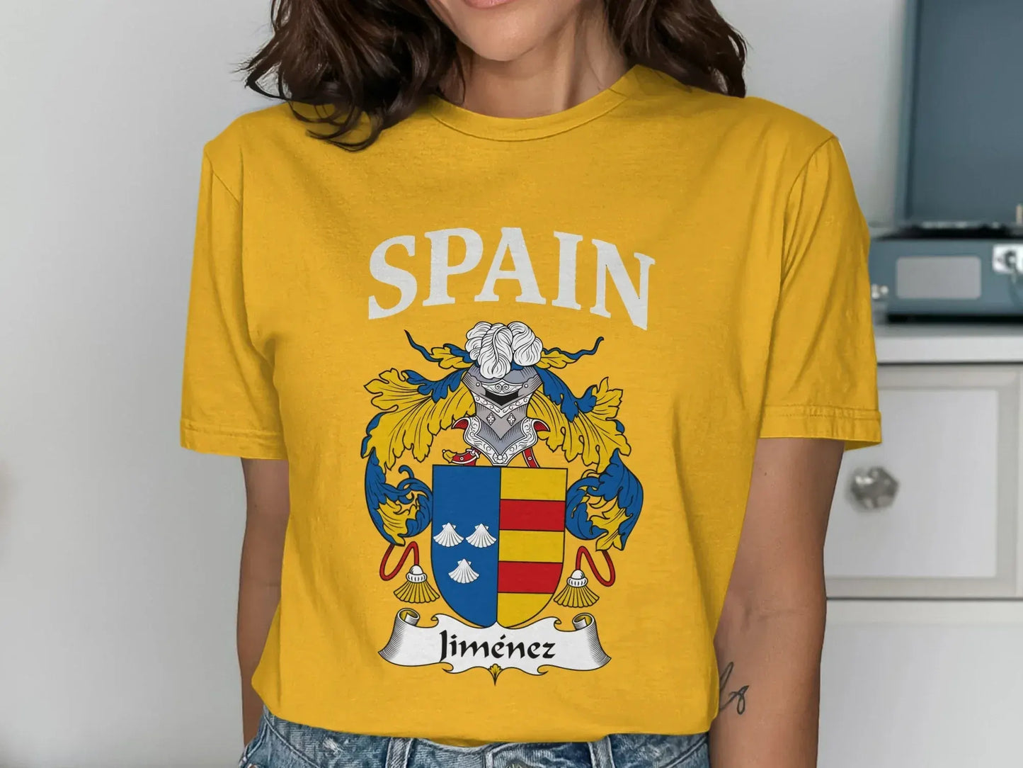 Spain Jiménez Family Crest Graphic T-shirt product type