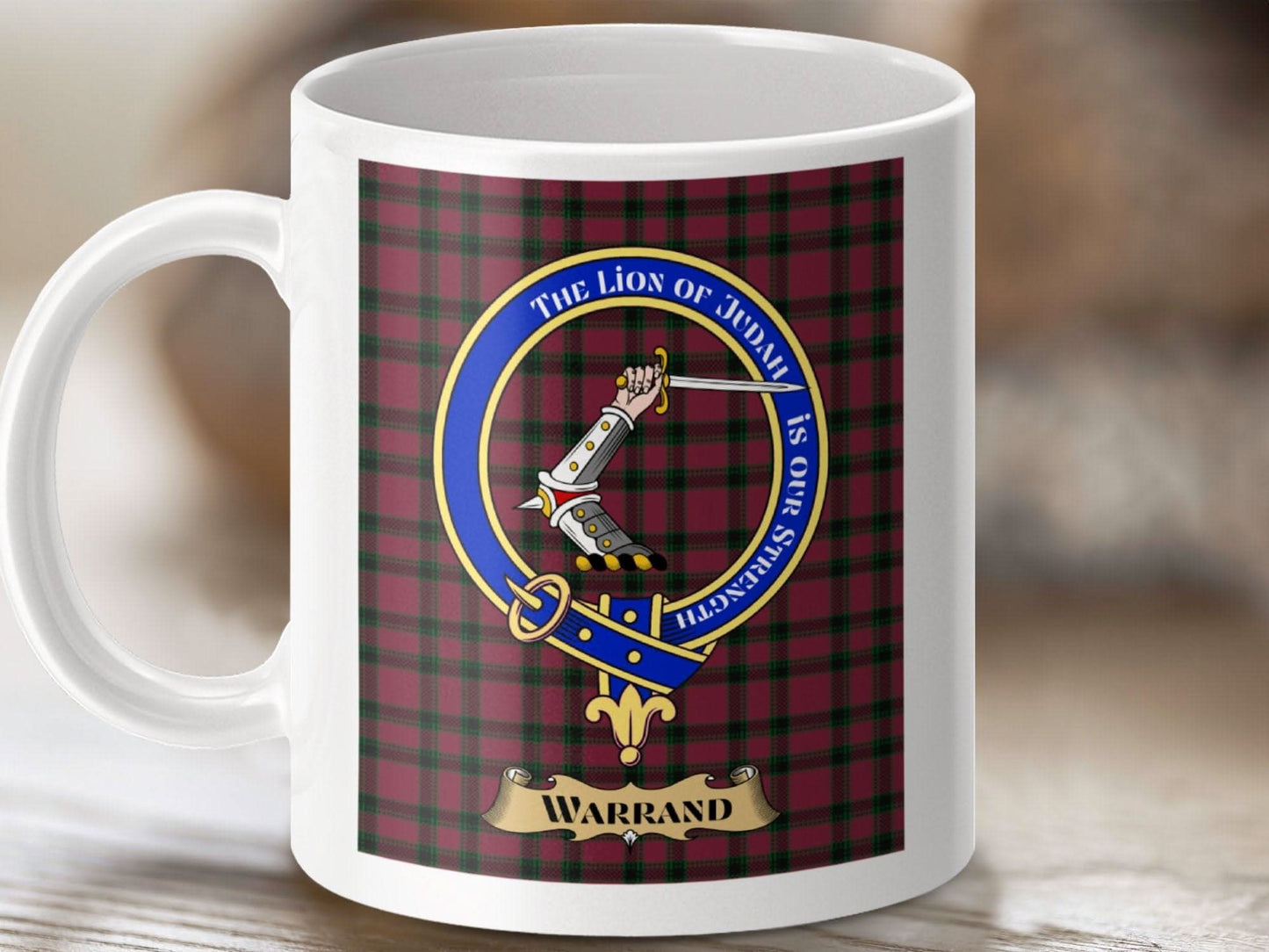 Clan Warrand Tartan Coffee Mug Design product