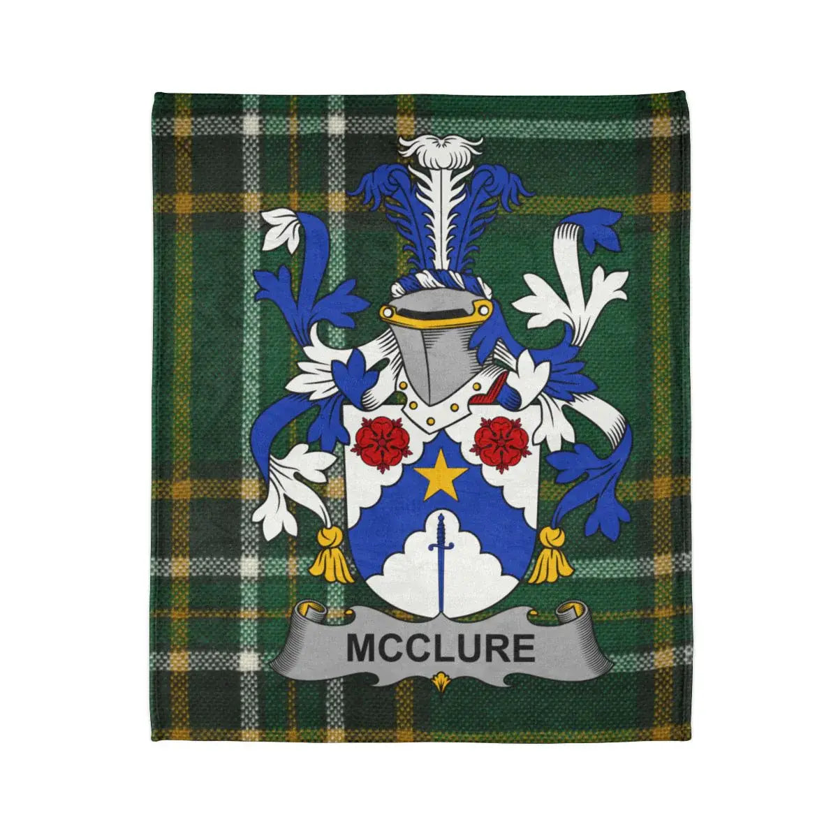 McClure Family Crest Tartan Blanket product