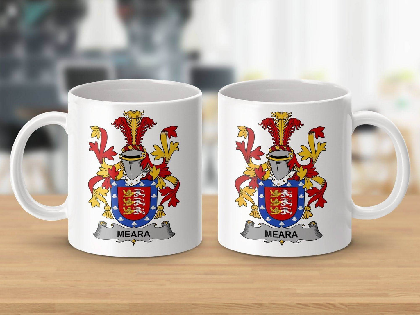 Meara Surname Irish Family Crest Mug - Celtic Ancestry Gifts