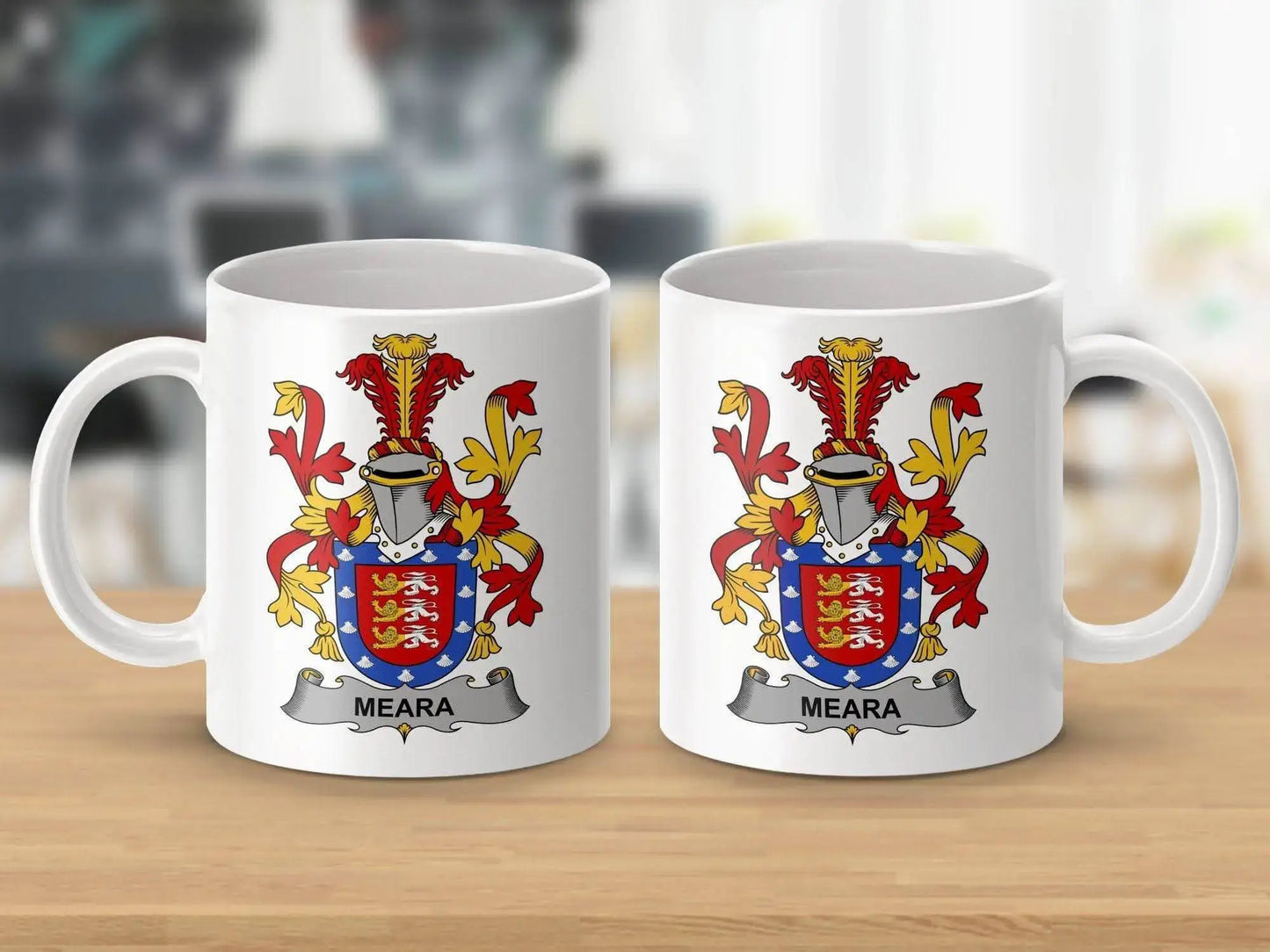 Meara Surname Irish Family Crest Mug - Celtic Ancestry Gifts