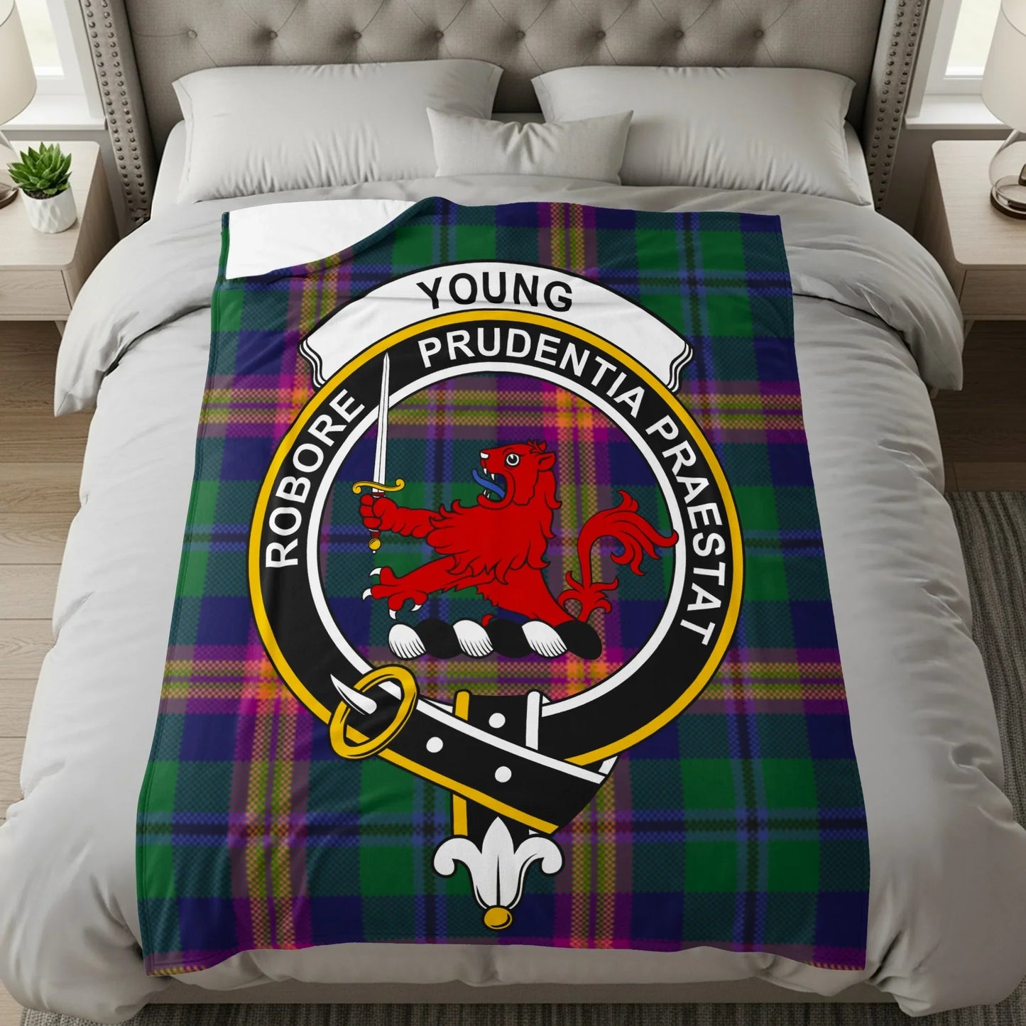 Vibrant Young Clan Robore Prudebtia Praestat Blanket product