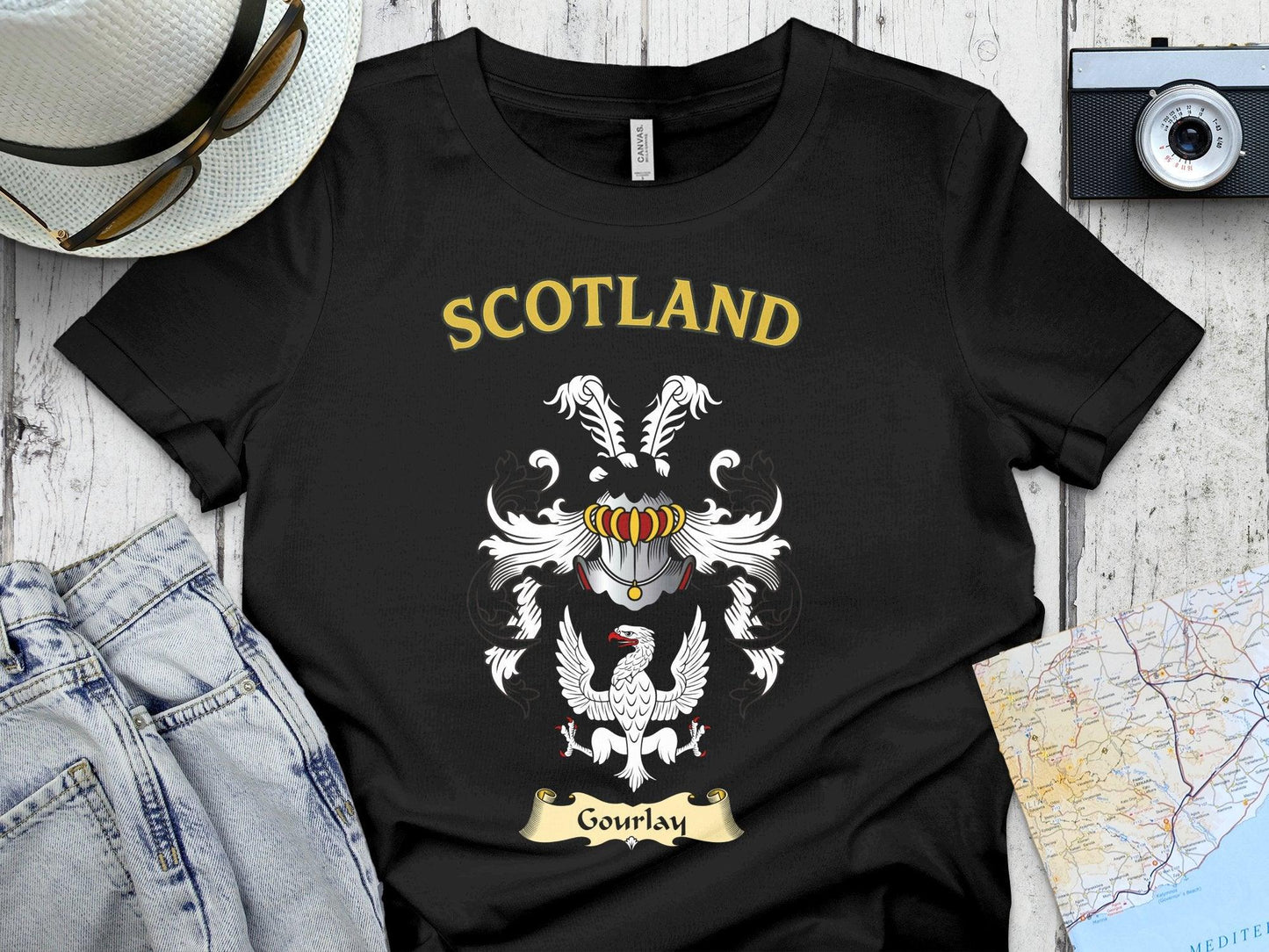 Gourlay Clan Family Crest Scotland T-Shirt - Celtic Ancestry Gifts