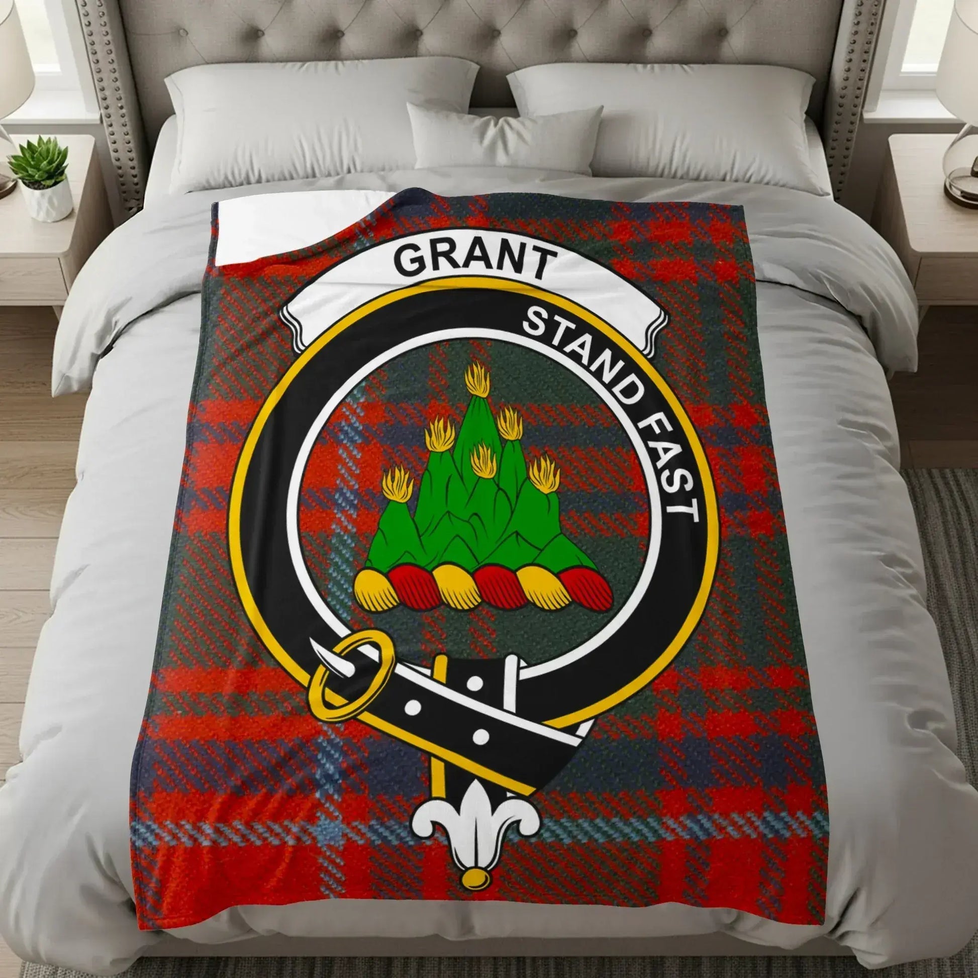 Grant Stand Fast Tartan Pattern Blanket product