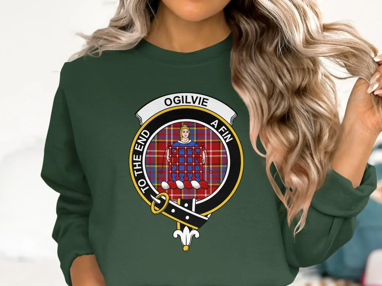 Ogilvie Clan Crest To The End Graphic Sweatshirt product