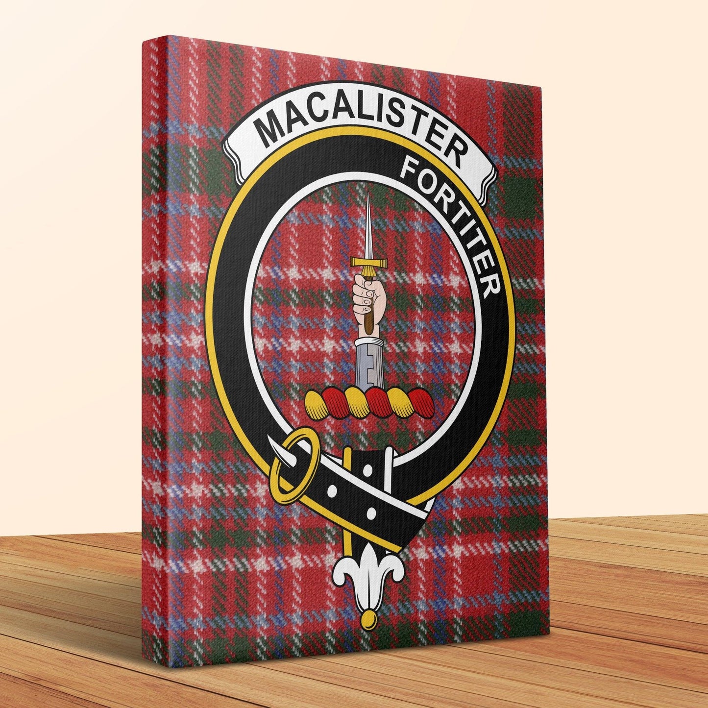 Macalister Fortiter Tartan Crest Wall Art product type
