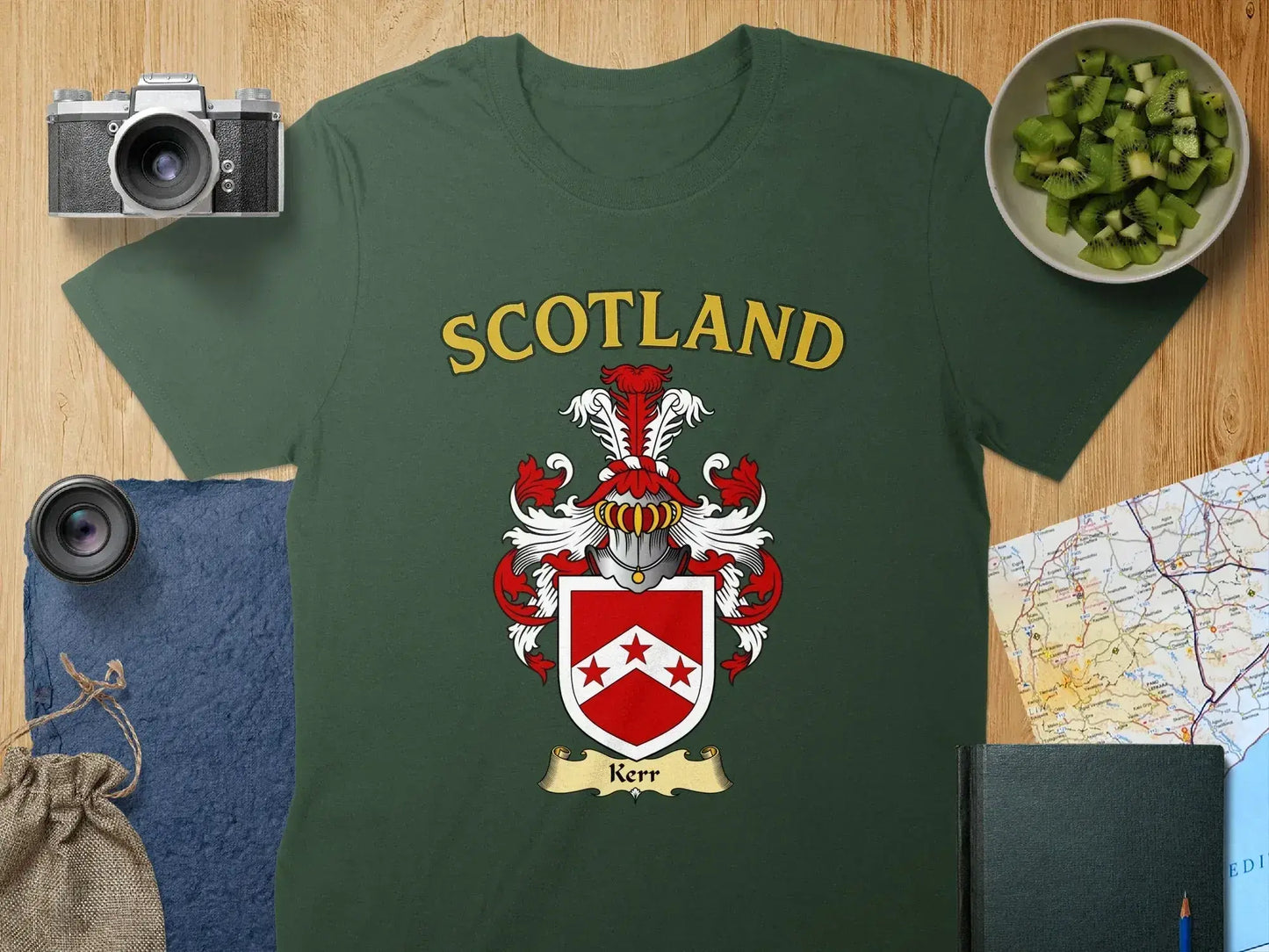 Scotland Crest and Shield Kerr Emblem T-shirt product