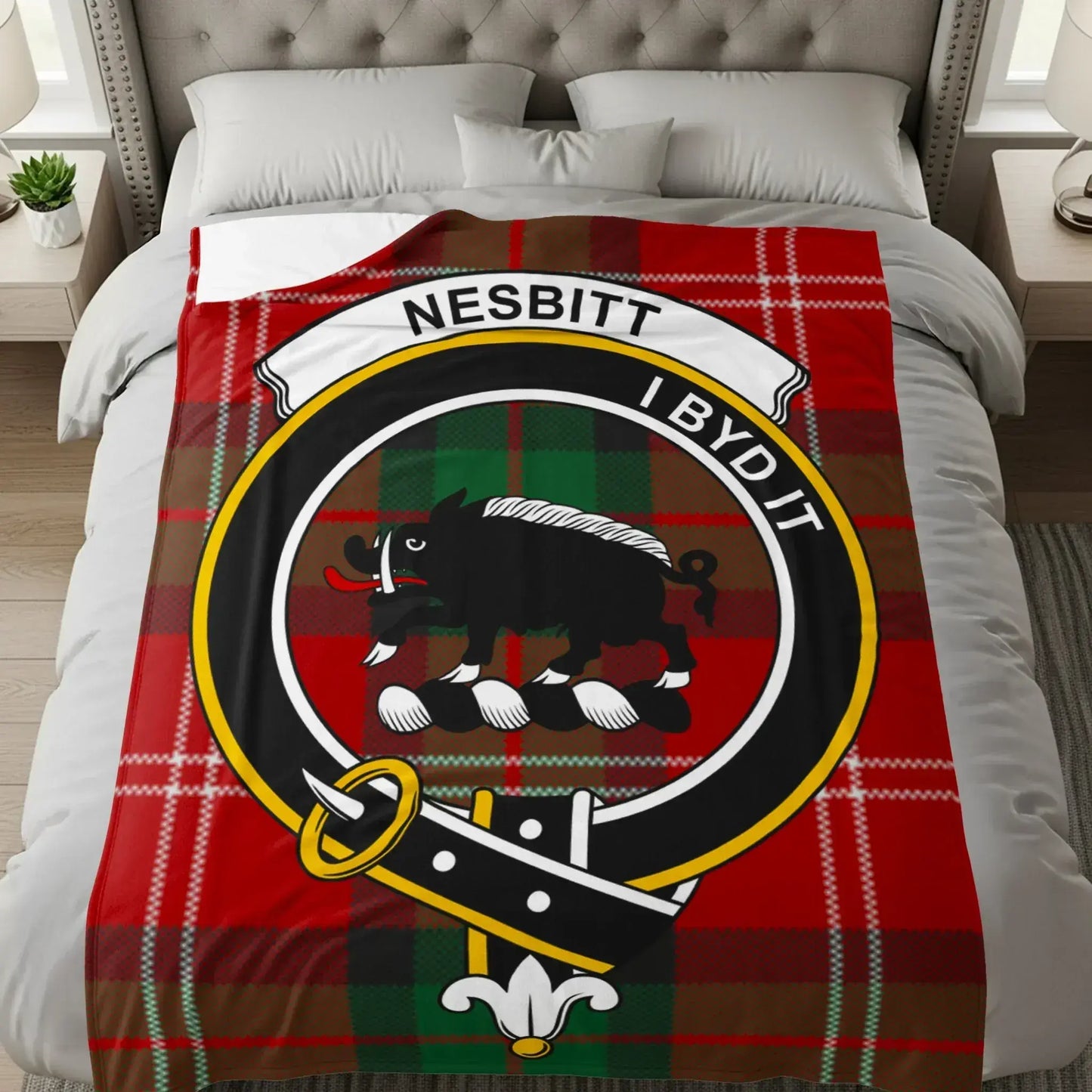 Nesbitt I Byd It Plaid Pattern Blanket product
