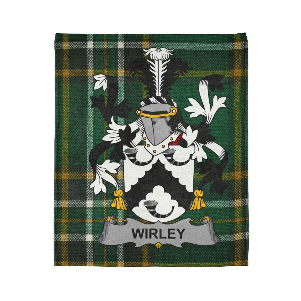 Wirley Crest Coat of Arms on Plaid Blanket product