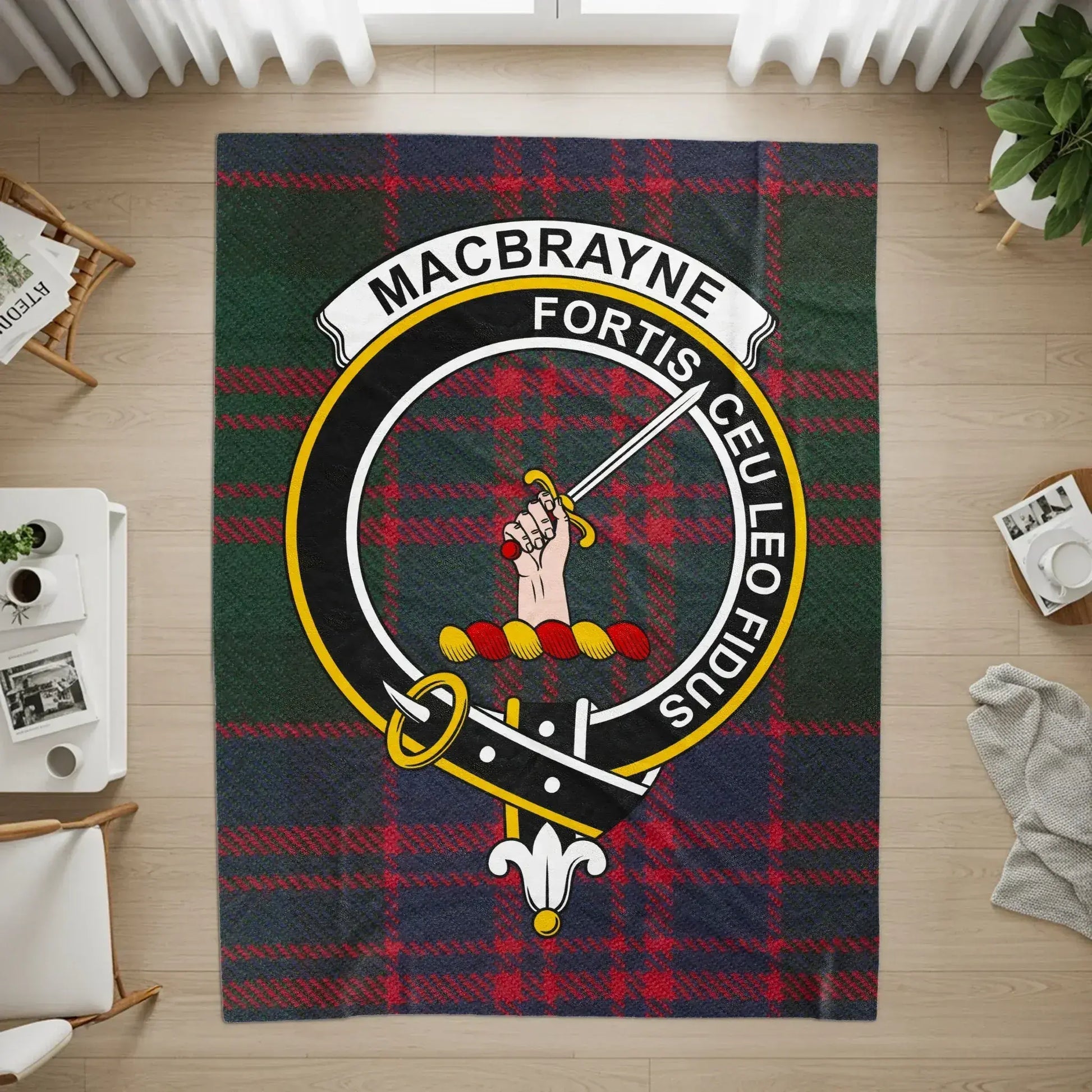 MacBrayne Fortis Ceu Leo Fidus Crest Rug product