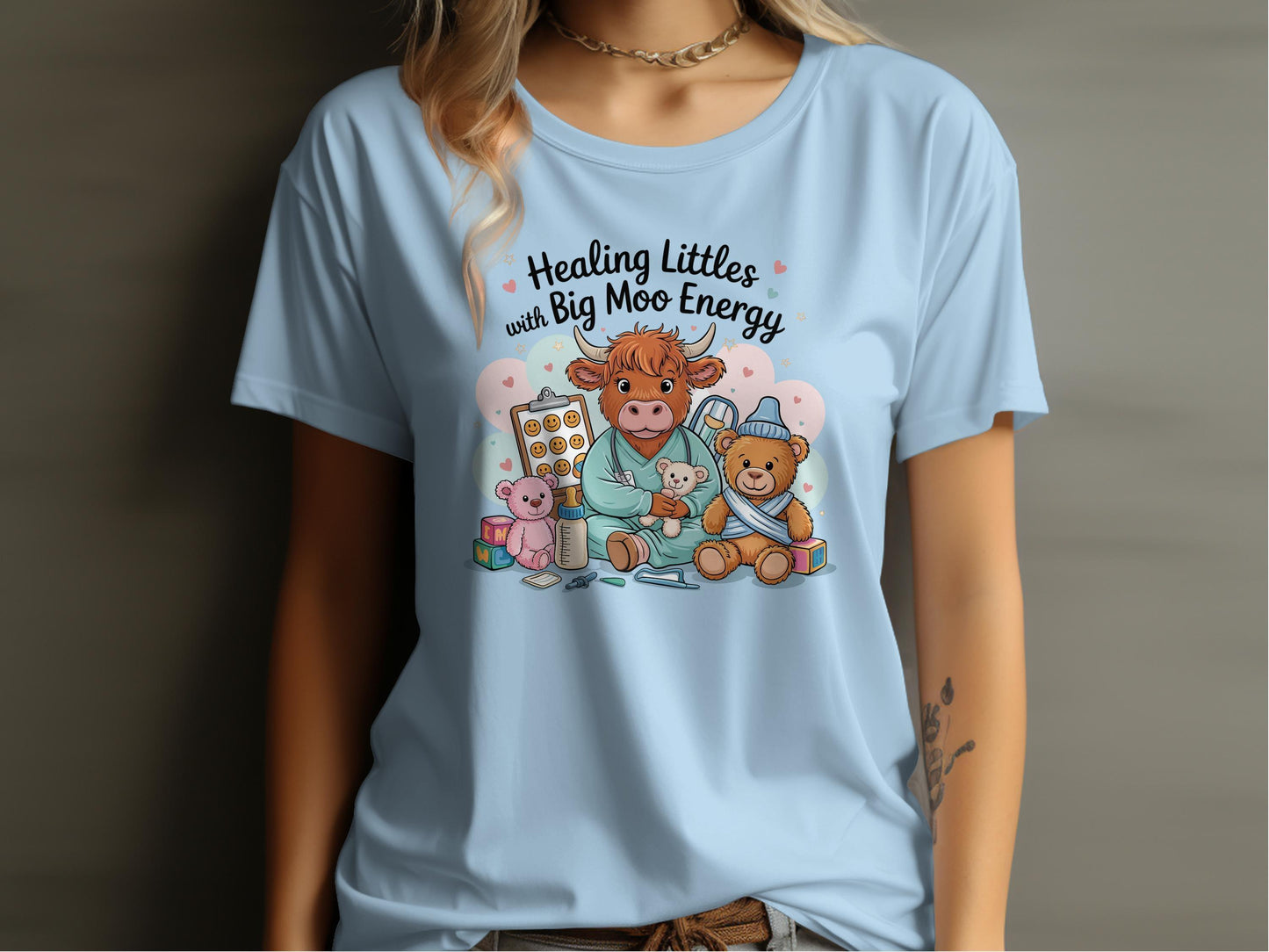 Healing Littles with Big Moo Energy T-shirt product type