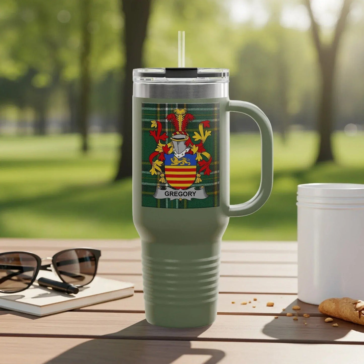 Gregory Personal Name Green Travel Mug Product