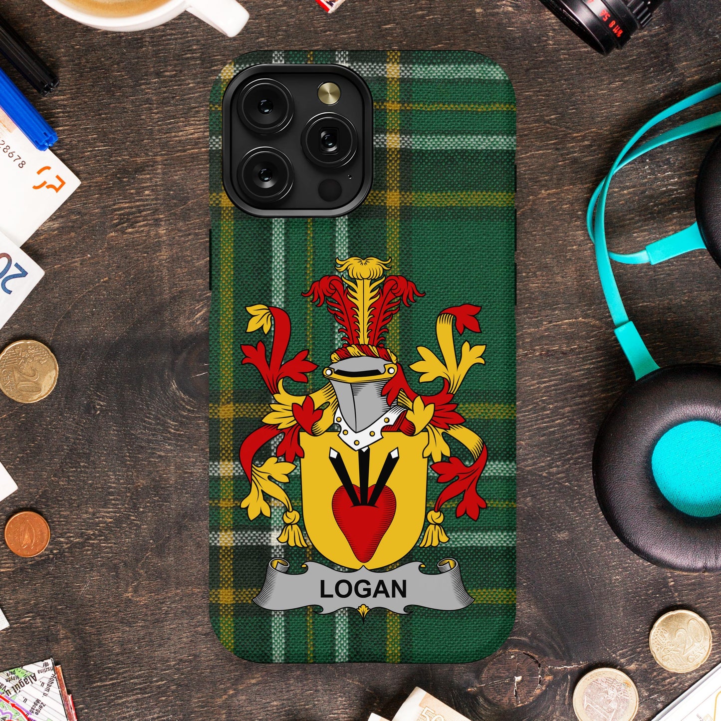 Custom Family Crest Logan Phone Case product type