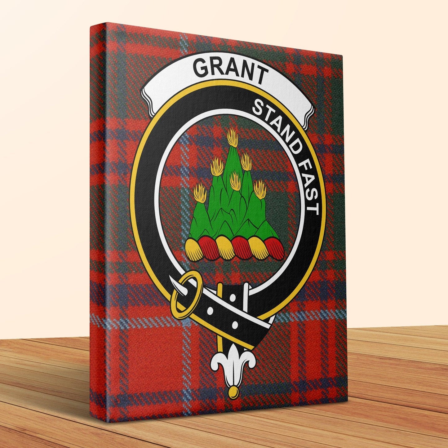 Clan Crest Stand Fast Tartan Canvas Wall Art product type