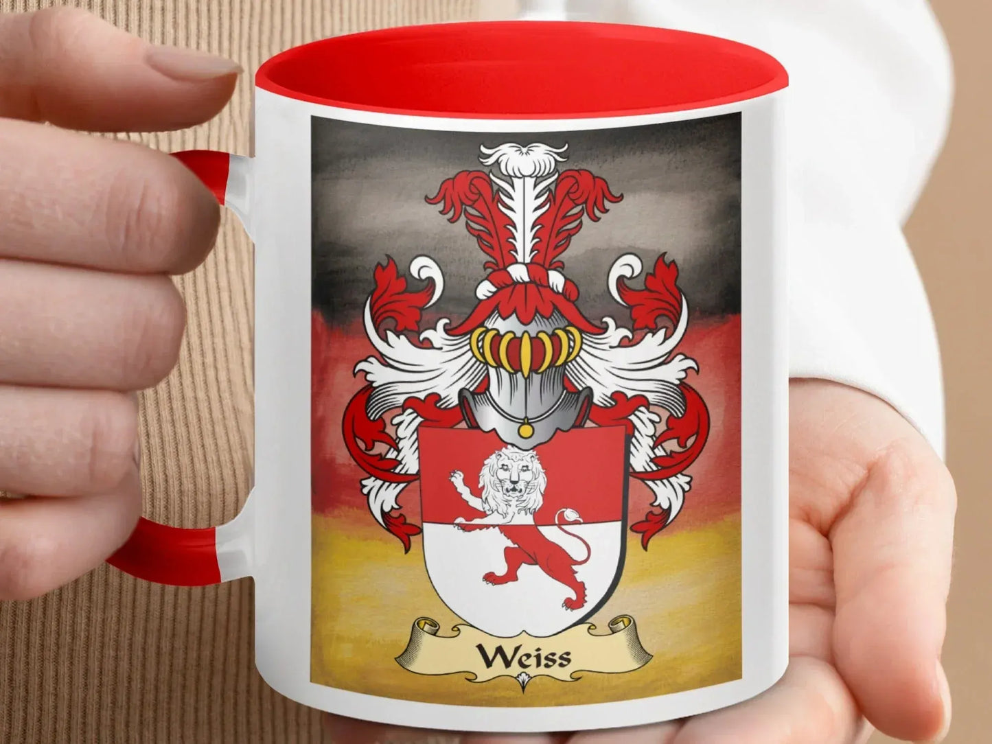 Customized Family Crest Weiss Mug product