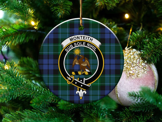 Monteith Sub Sole Nihil Plaid Ceramic Ornament product