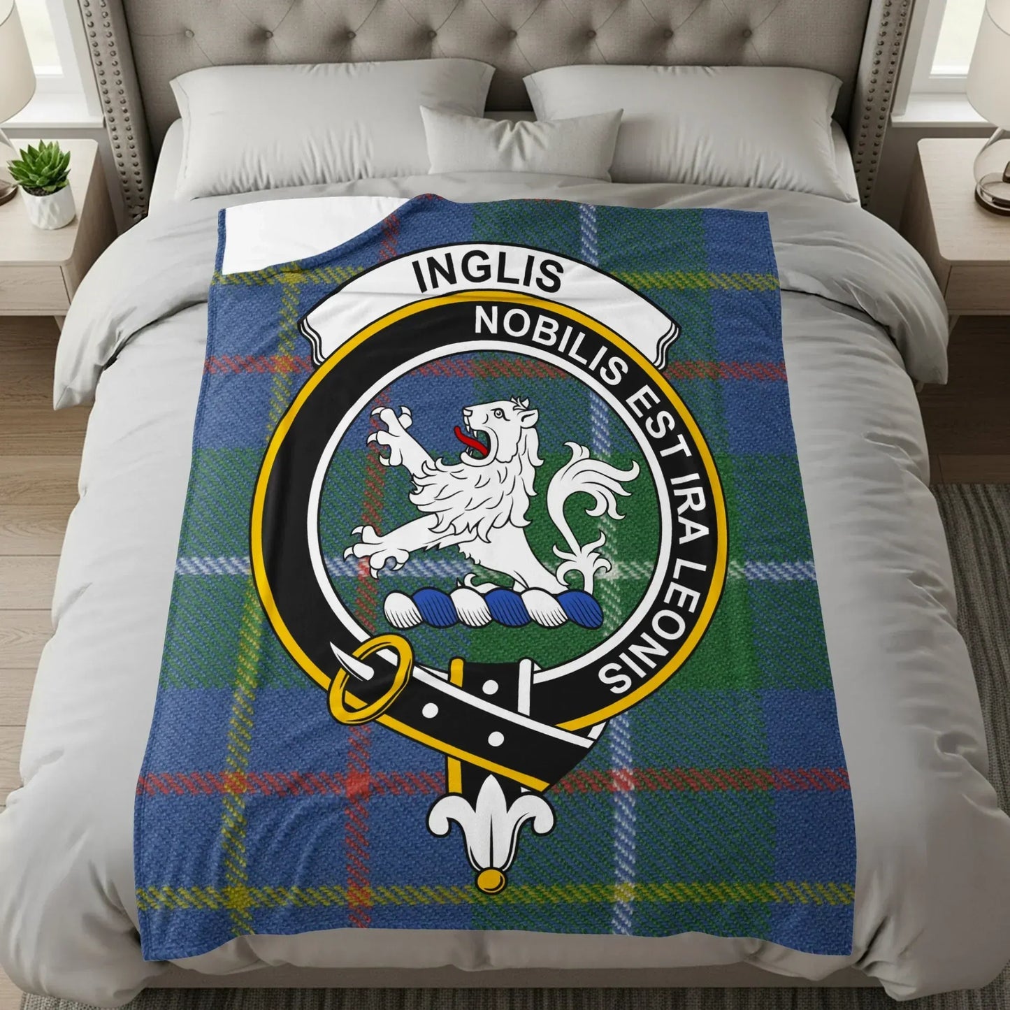 Inglis Noblis Est Ira Leonis Emblem Blanket product type