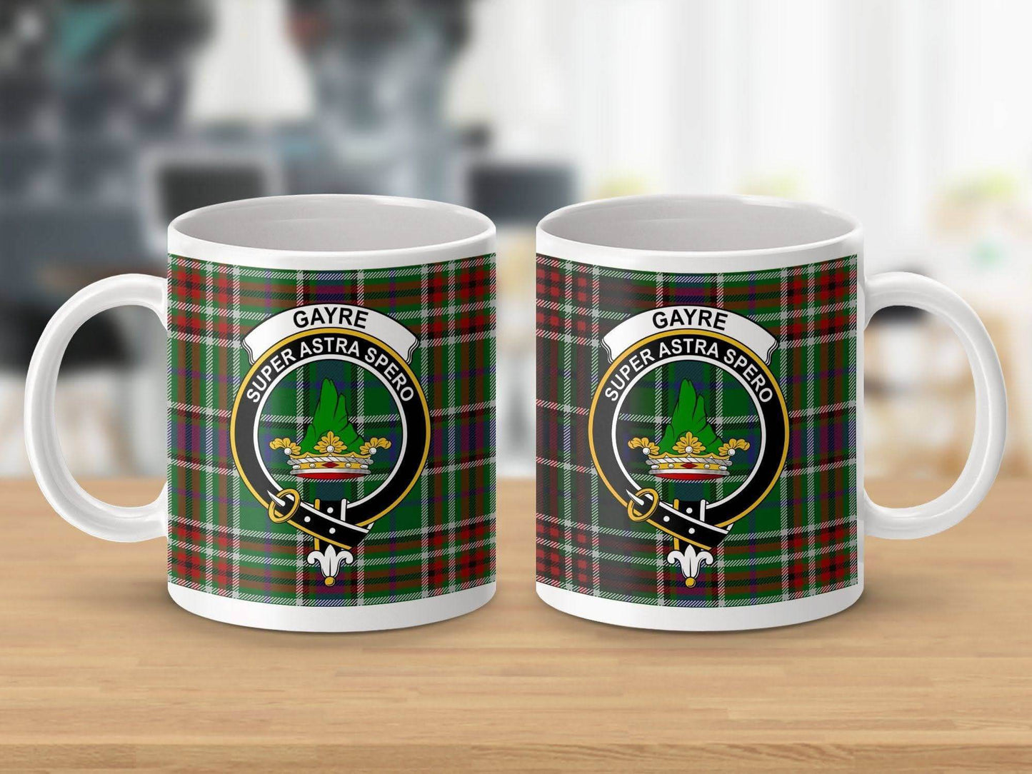Super Astra Spero Gayre Tartan Design Mug product