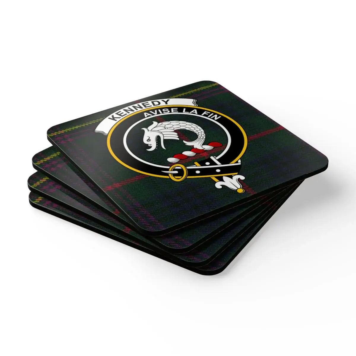 Kennedy Avise La Fin Family Crest Coasters product type
