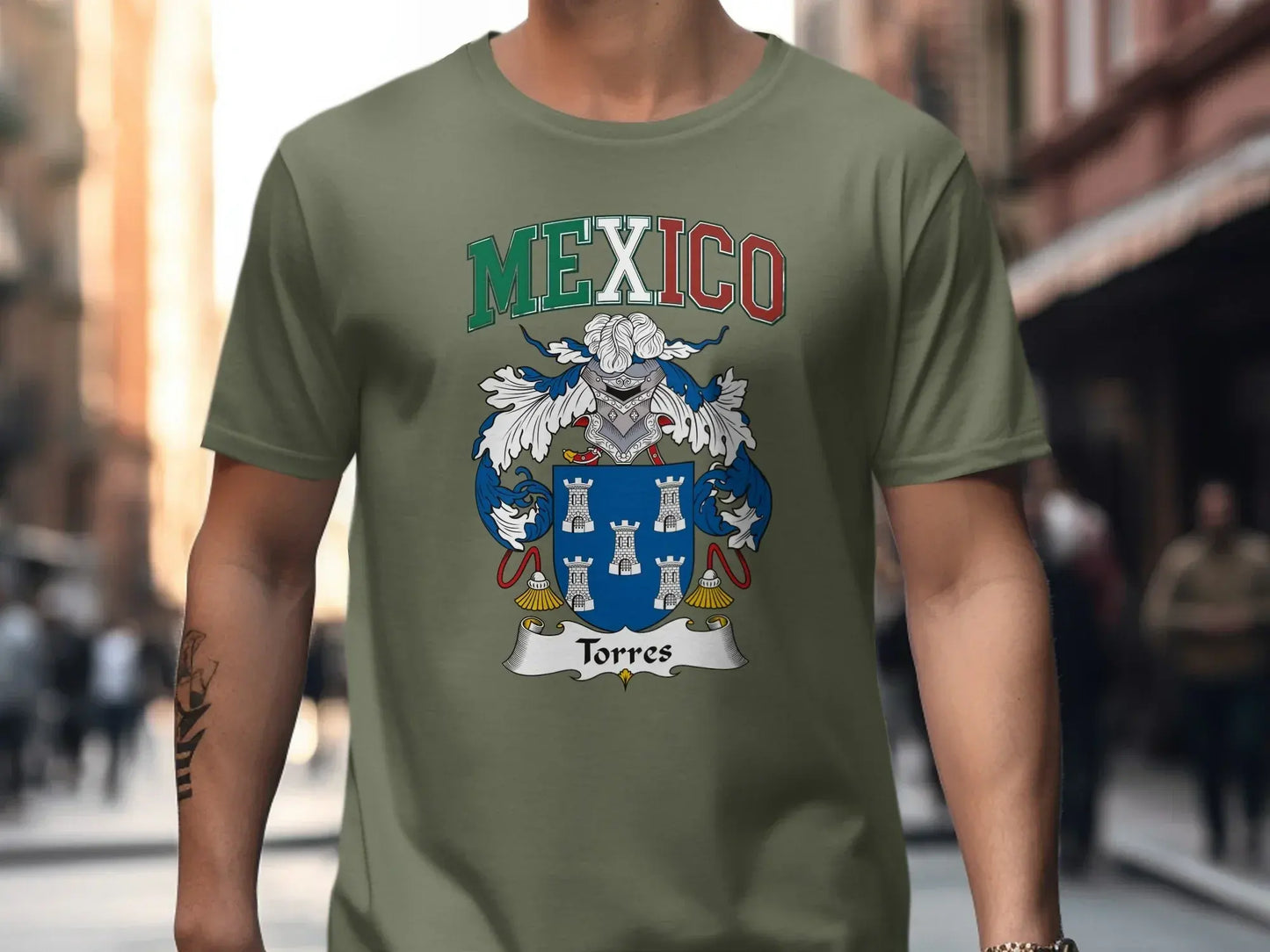 Mexico Torres Coat of Arms Graphic T-Shirt product