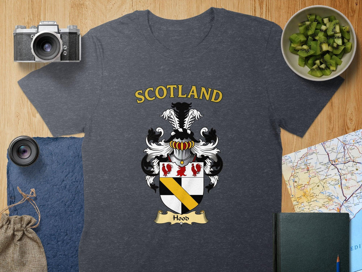 Scotland Family Crest Design on Charcoal Grey product type