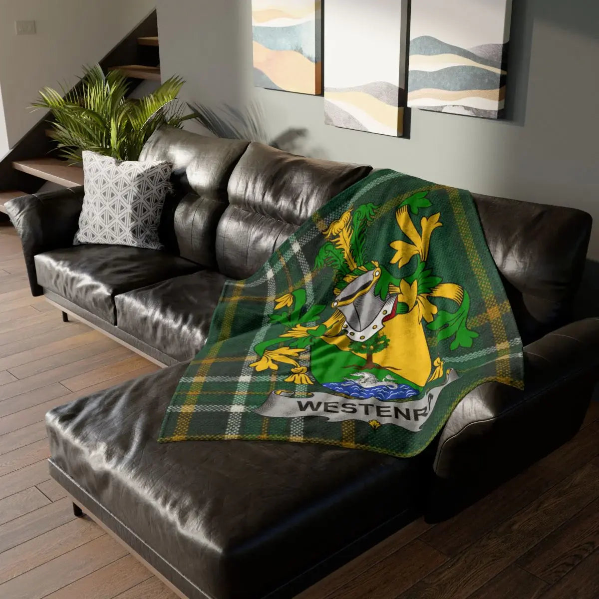 WESTENF Blanket with Family Crest Decorative product type