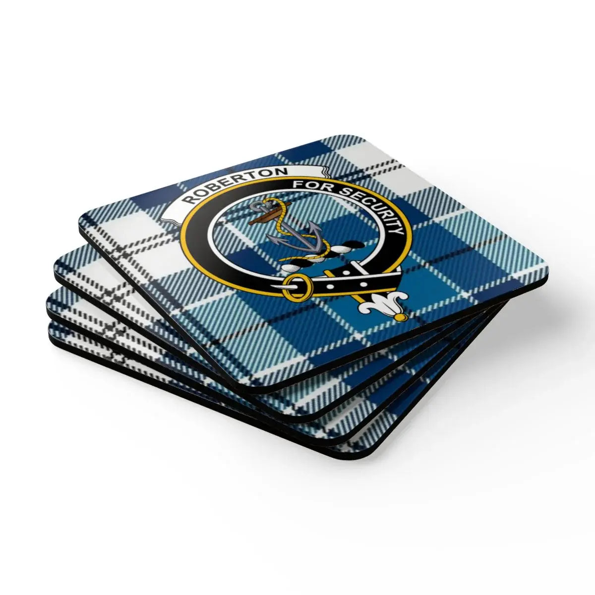 Roberton for Security Plaid Pattern Coaster product type