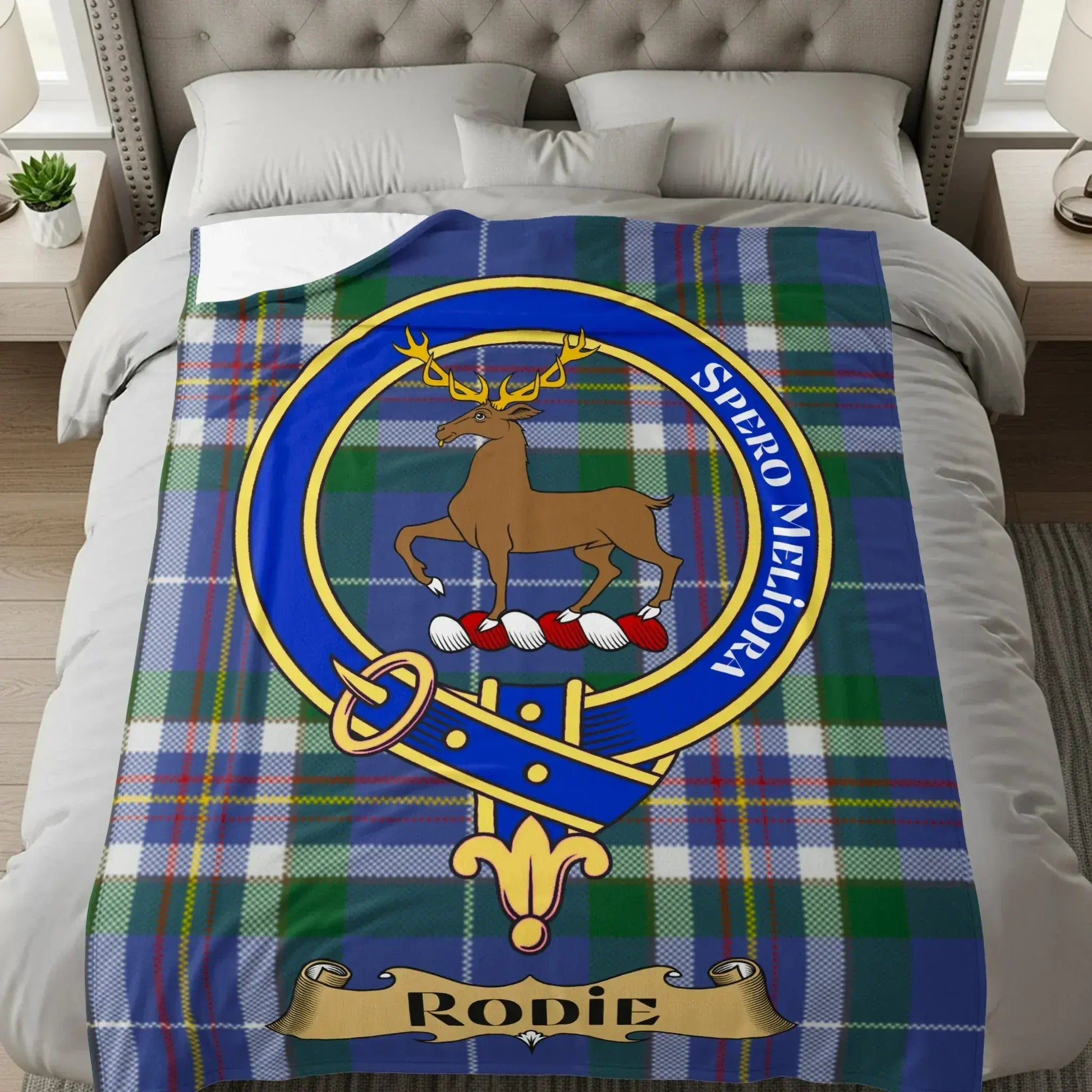 Scottish Highland Clan Crest Tartan Blanket product