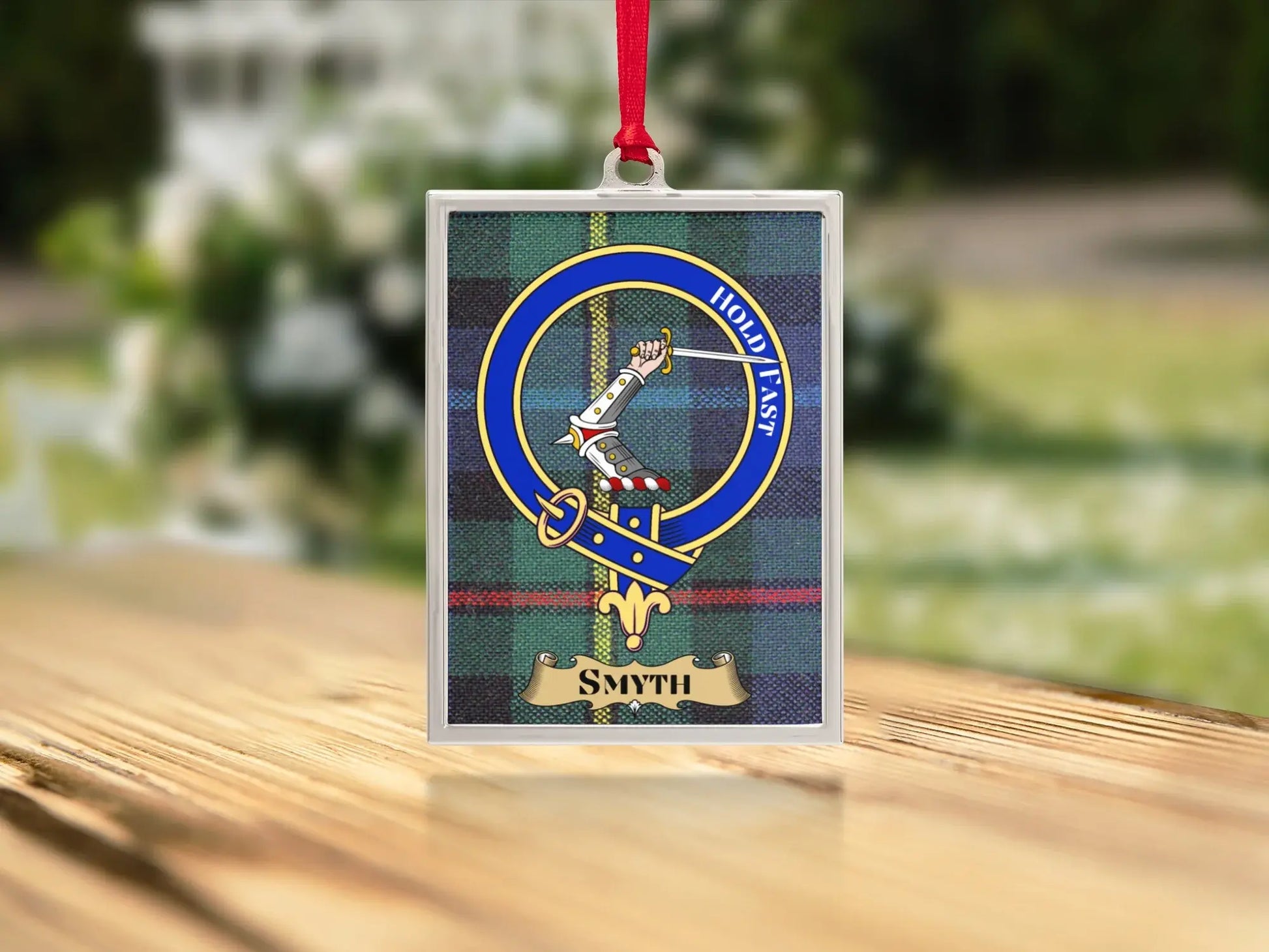 Smyth Tartan Crest Family Name Ornament product