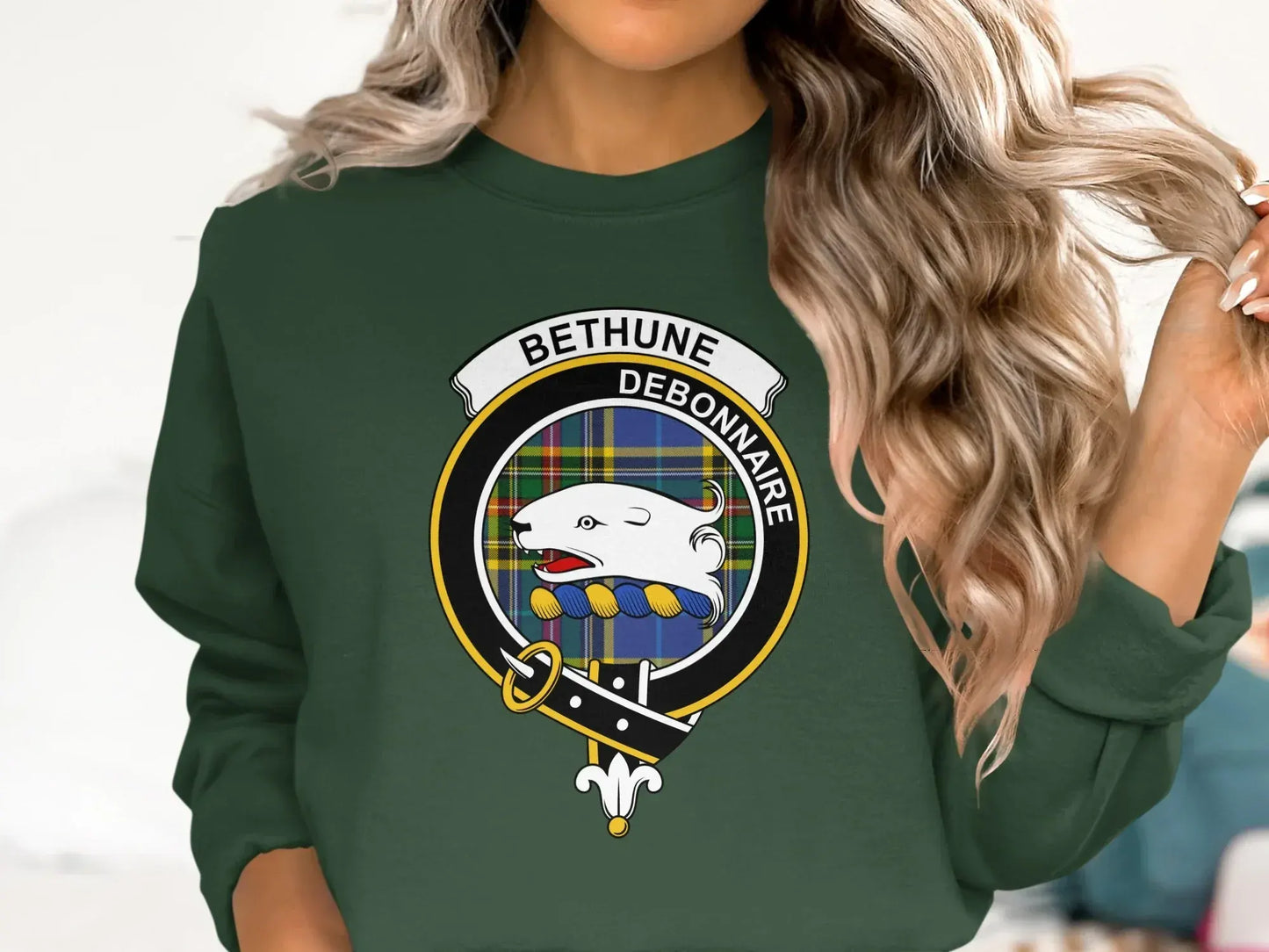 Bethune Debonnaire Family Crest Sweatshirt product