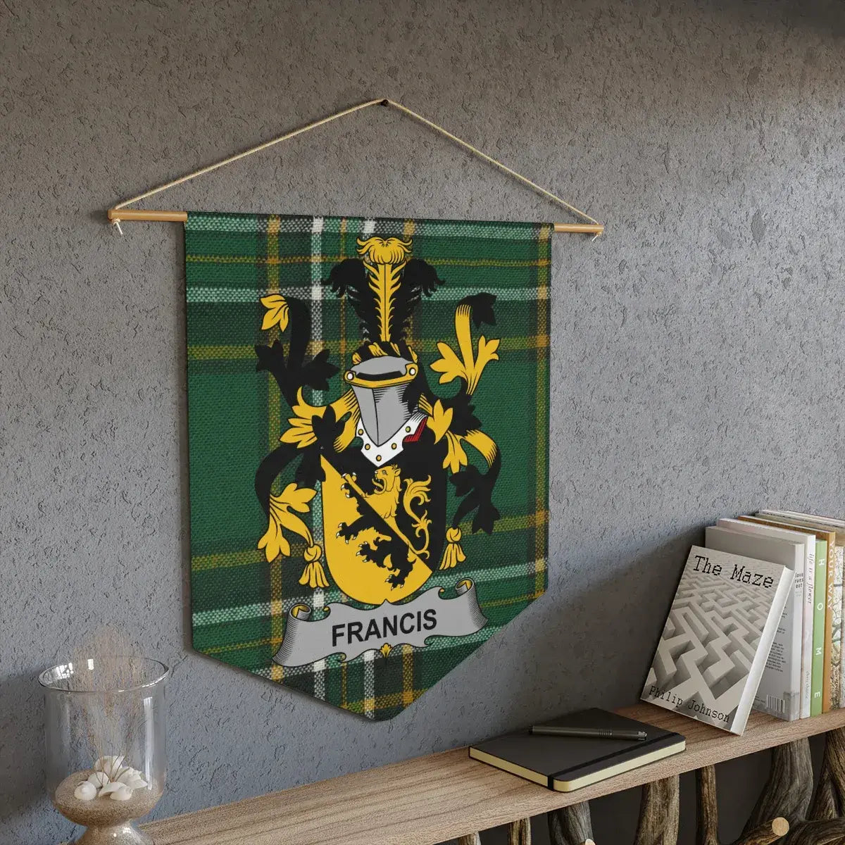 Customizable Family Crest Wall Hanging Tapestry product