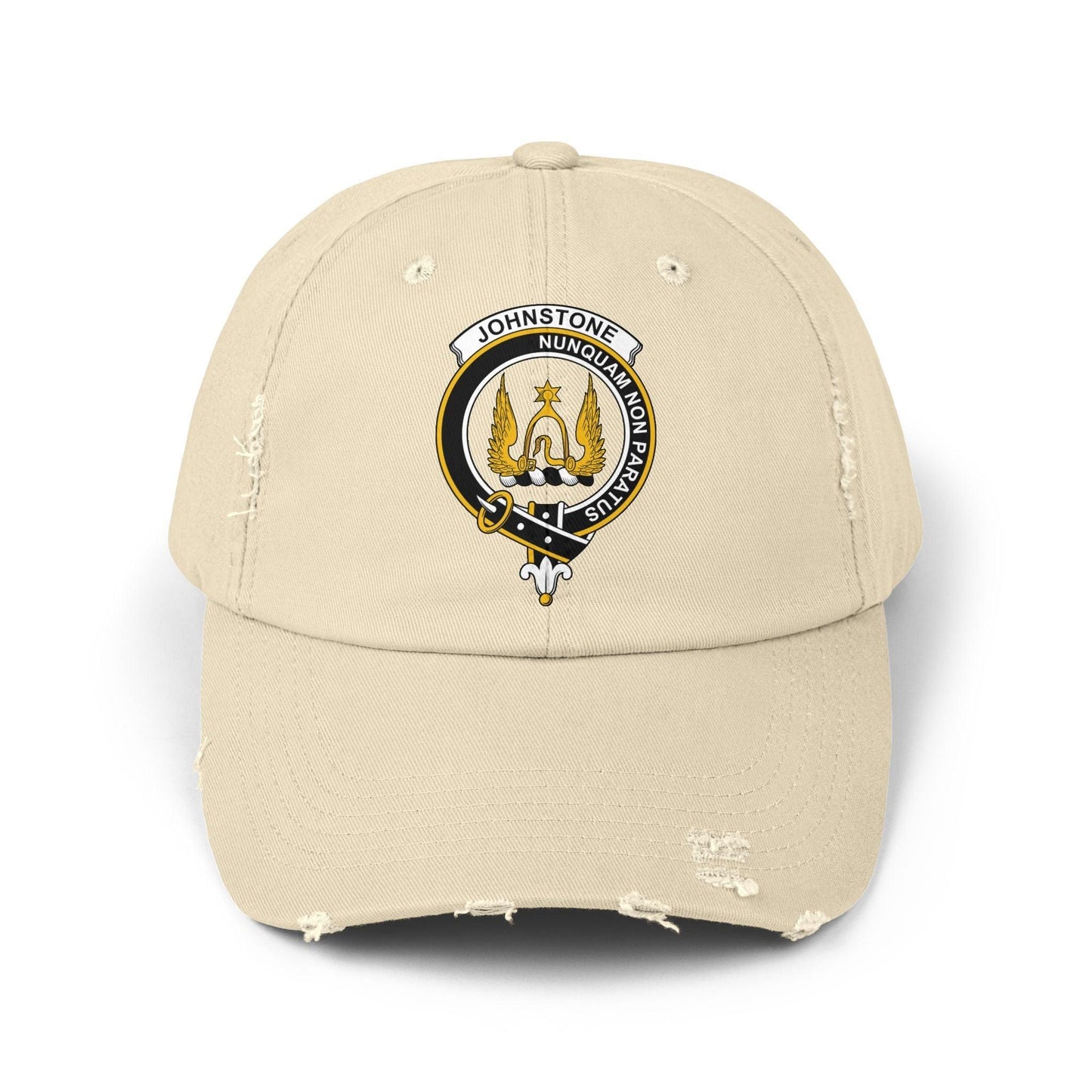 Johnstone Clan Crest Distressed Baseball Cap - Celtic Ancestry Gifts