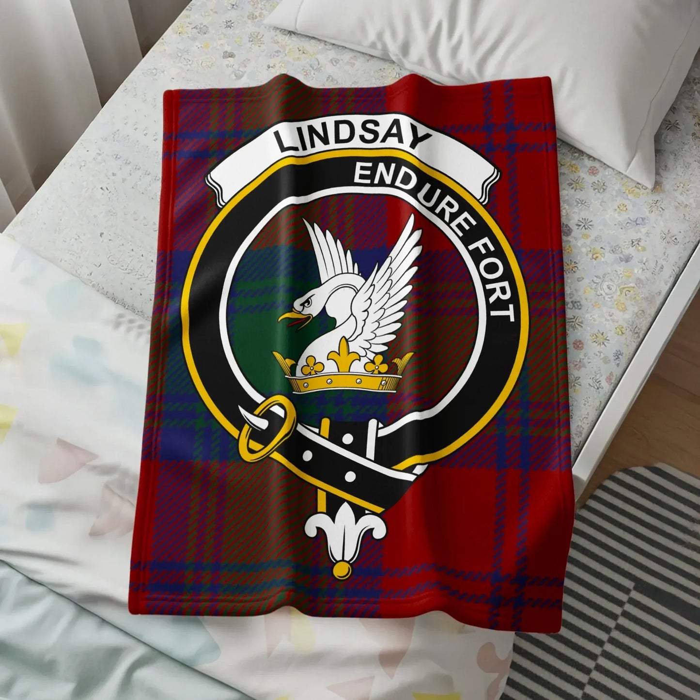 Endure Fort Lindsay Crest Plaid Blanket product type