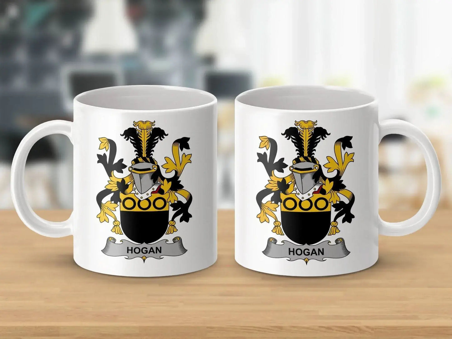 Hogan Surname Irish Coat of Arms Family Crest Honor Mug - Celtic Ancestry Gifts