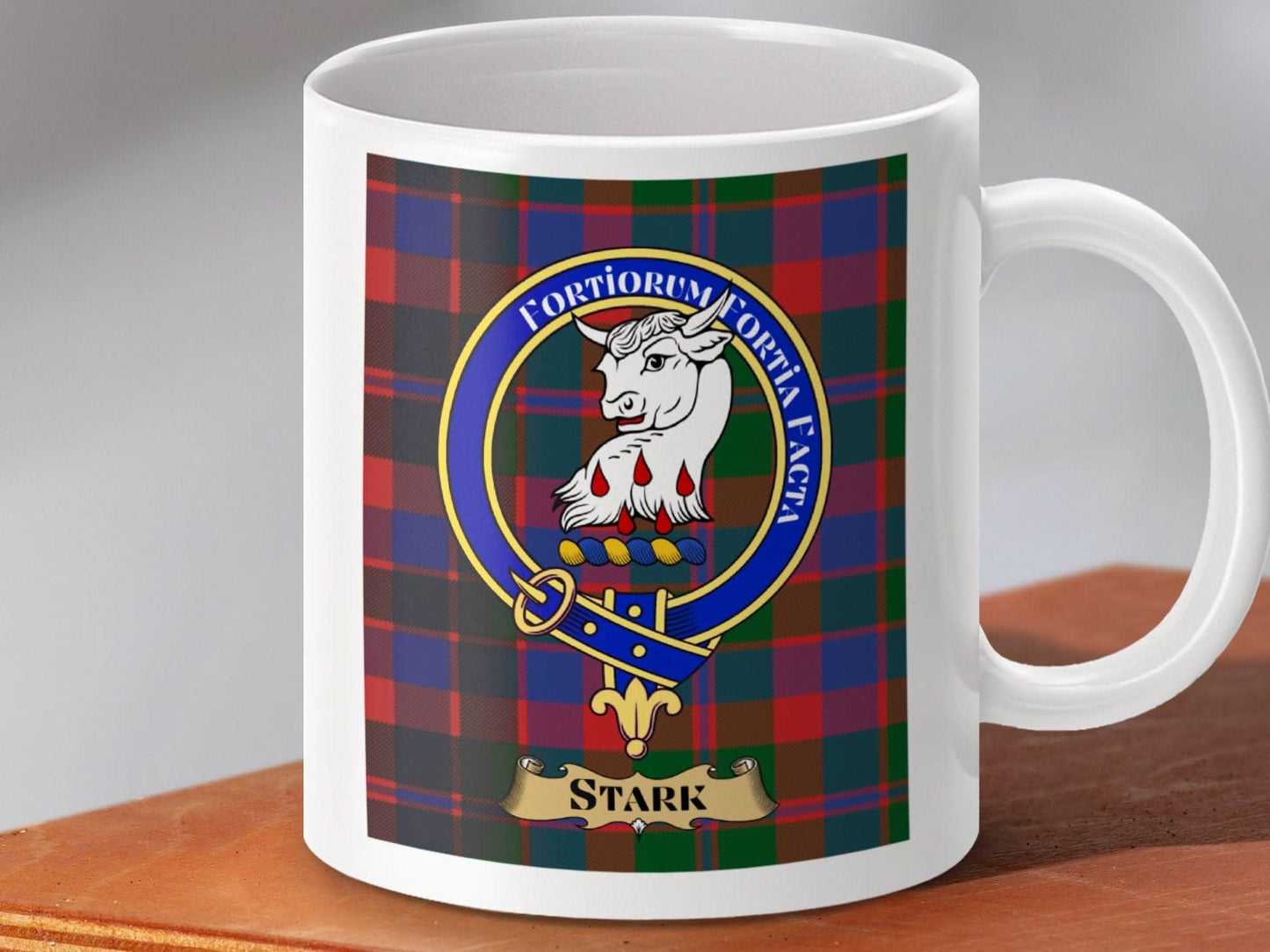 Crest Plaid Mug with Stark Clan Emblem product type