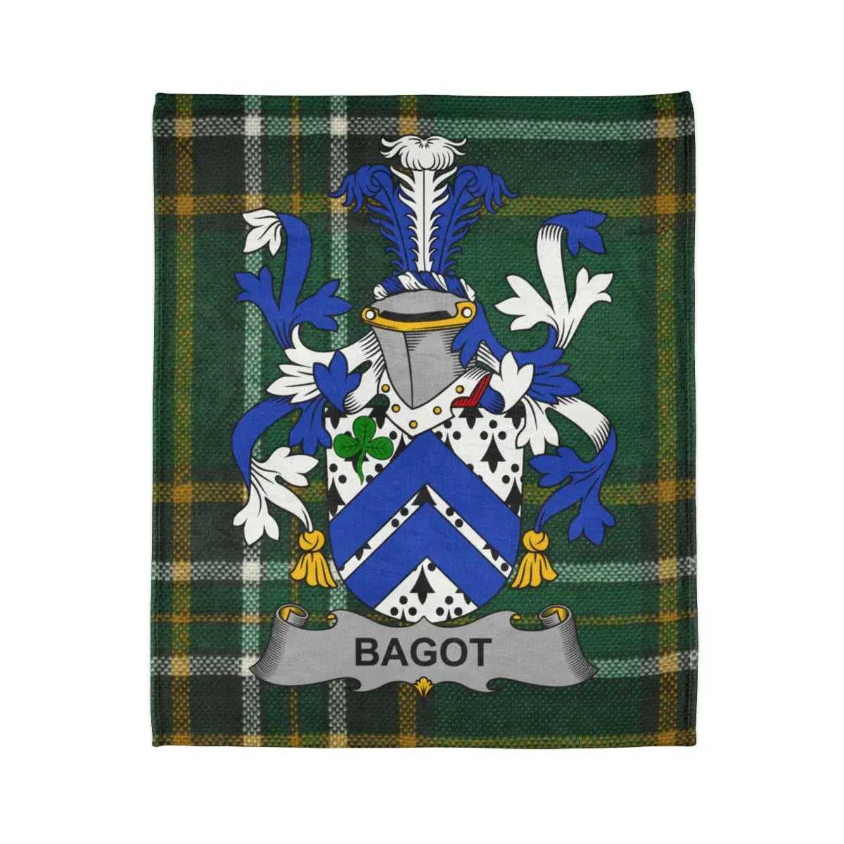 Bagot Tartan Print with Family Crest Blanket product