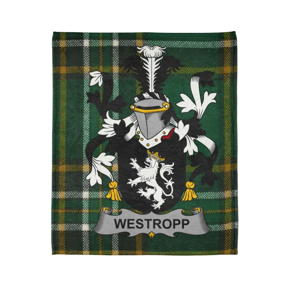Westropp Family Crest Tartan Plaid Blanket product