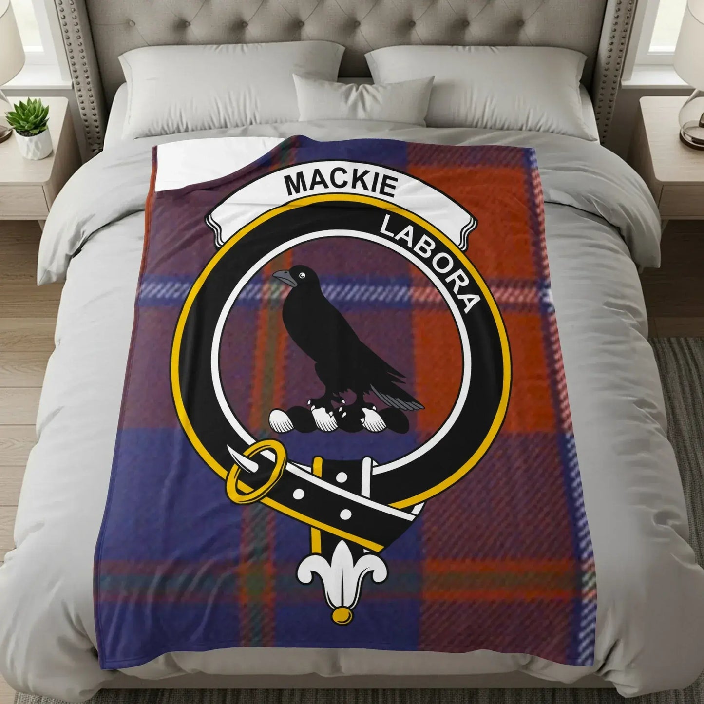 Mackie Labora Tartan Raven Design Blanket product