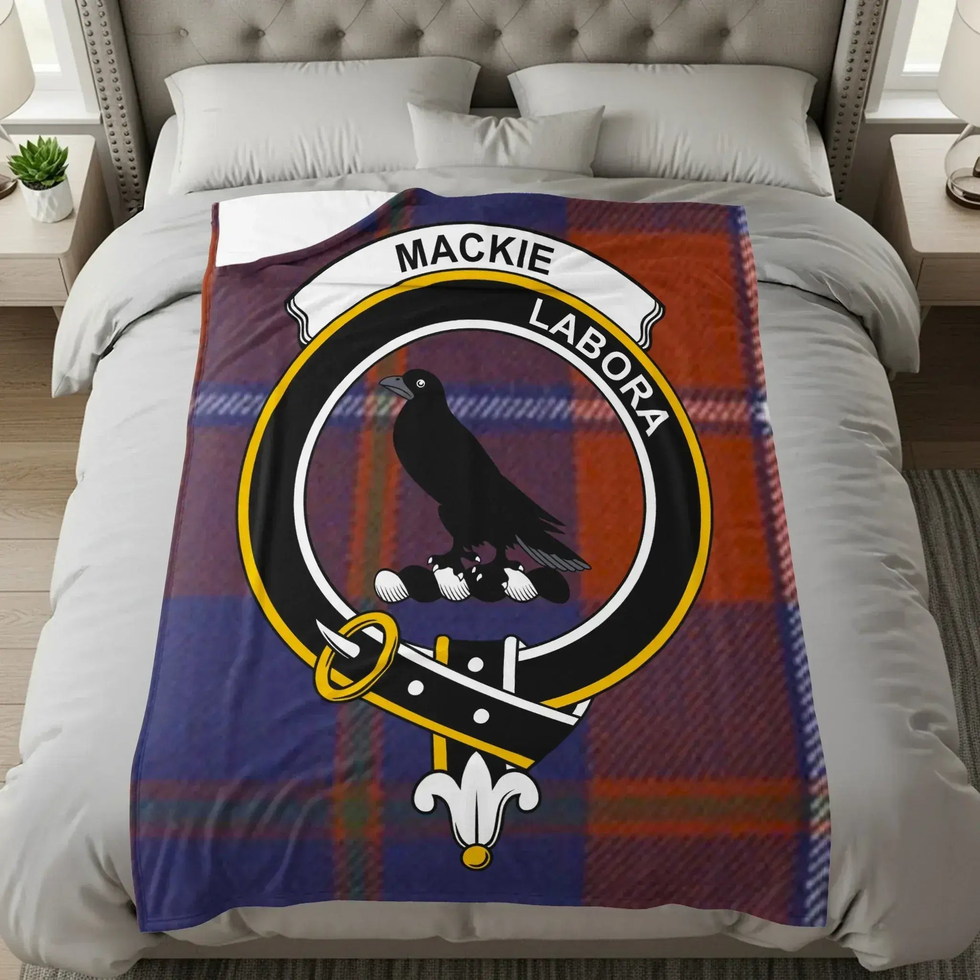 Mackie Labora Tartan Raven Design Blanket product