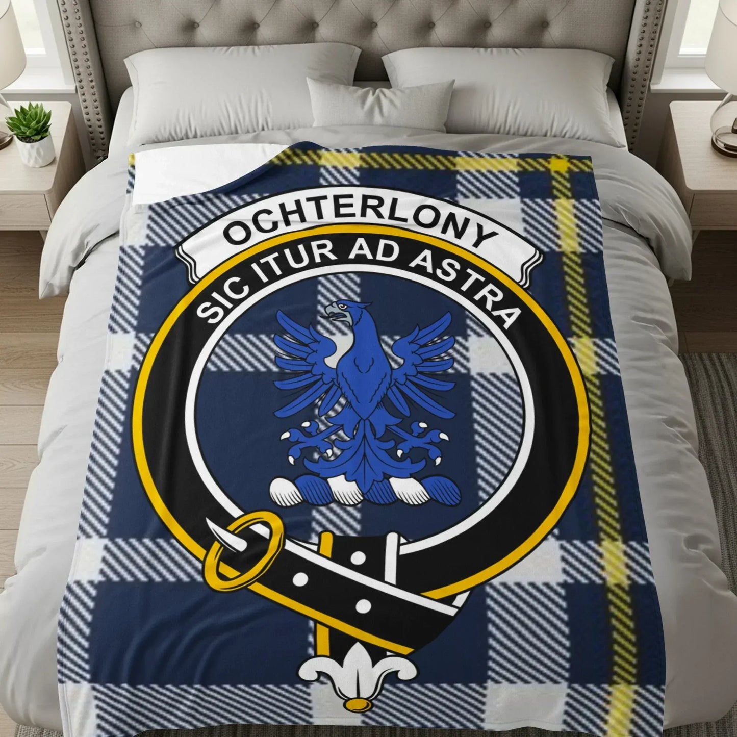 Custom Ochterlony Coat of Arms Blanket product type