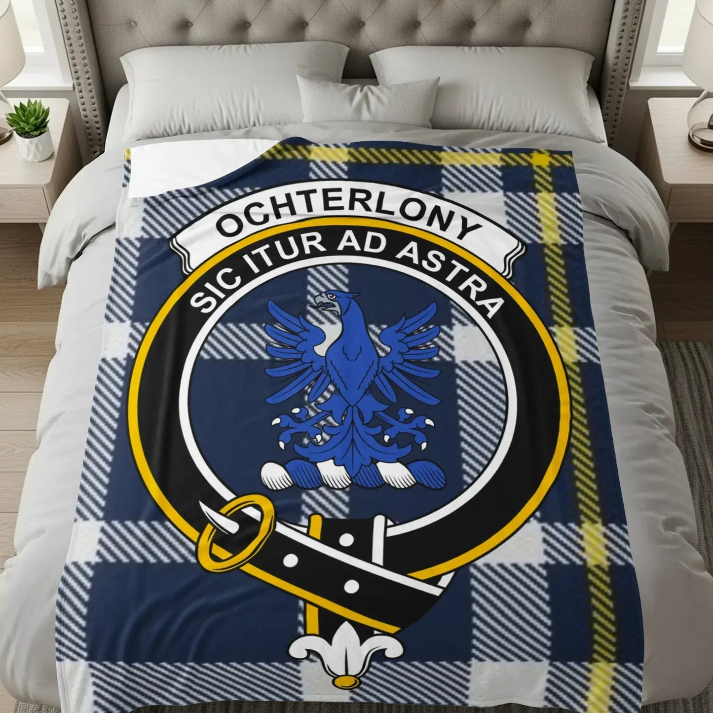 Custom Ochterlony Coat of Arms Blanket product type