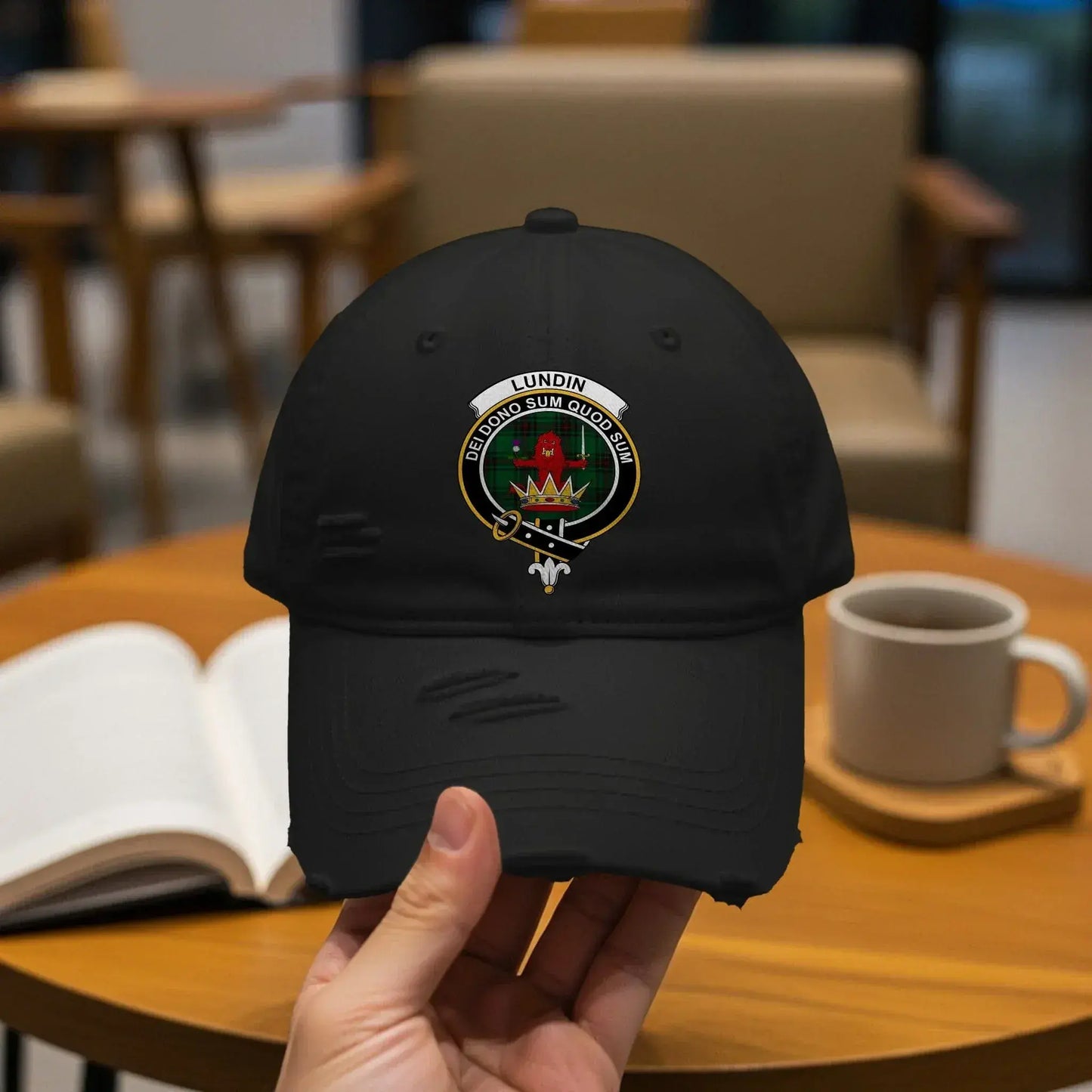 Outdoor Adventure Black Vintage Style Cap product