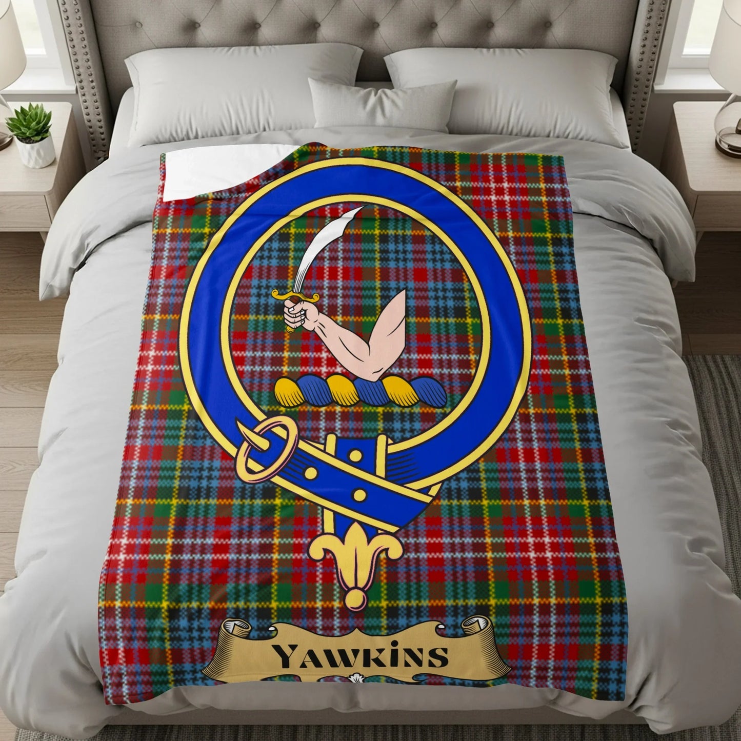 Scottish Tartan Plaid Yawkins Bedding Blanket product