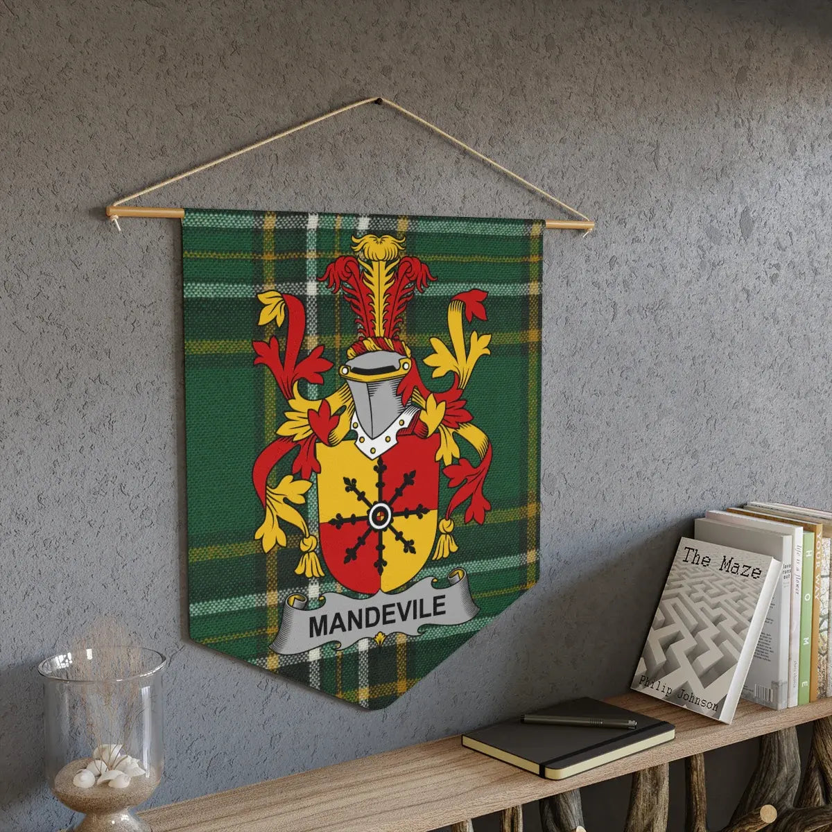 Mandevile Green and Red Decorative Wall Hanging product