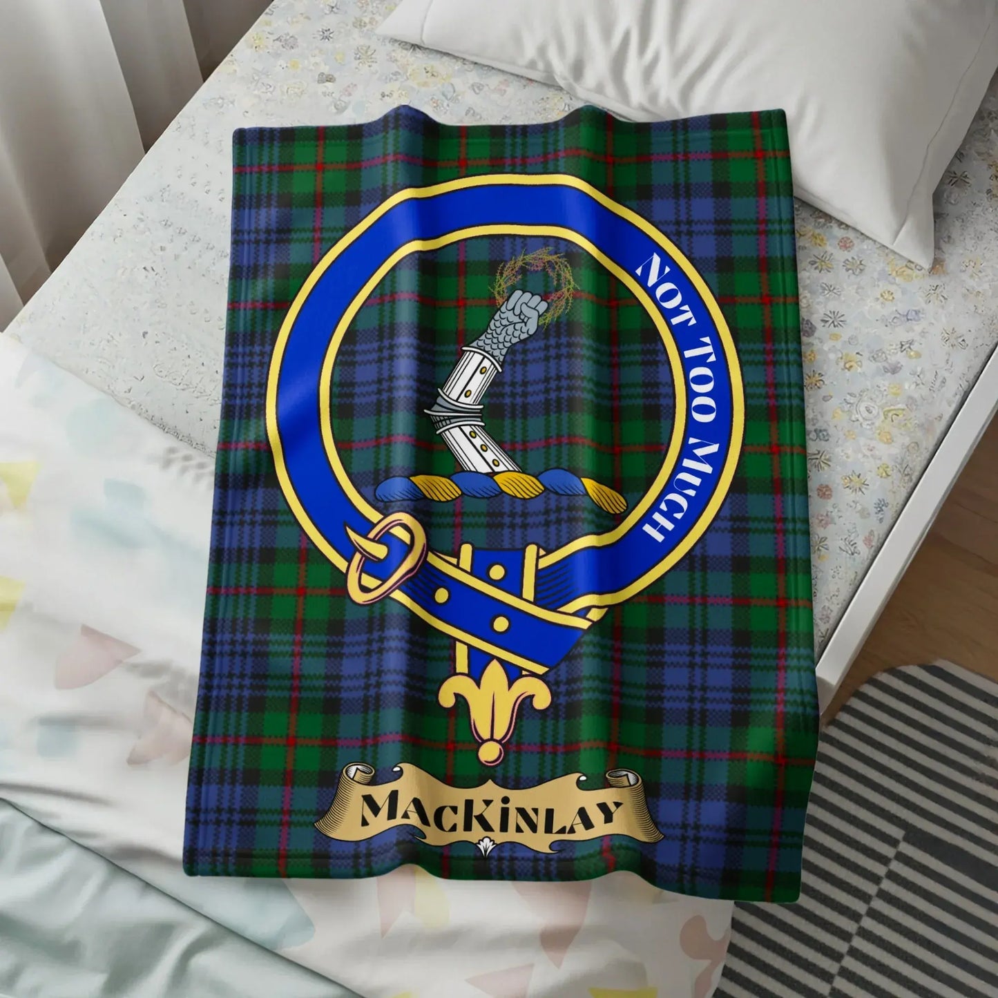 Mackinlay Clan Tartan Plaid Blanket product